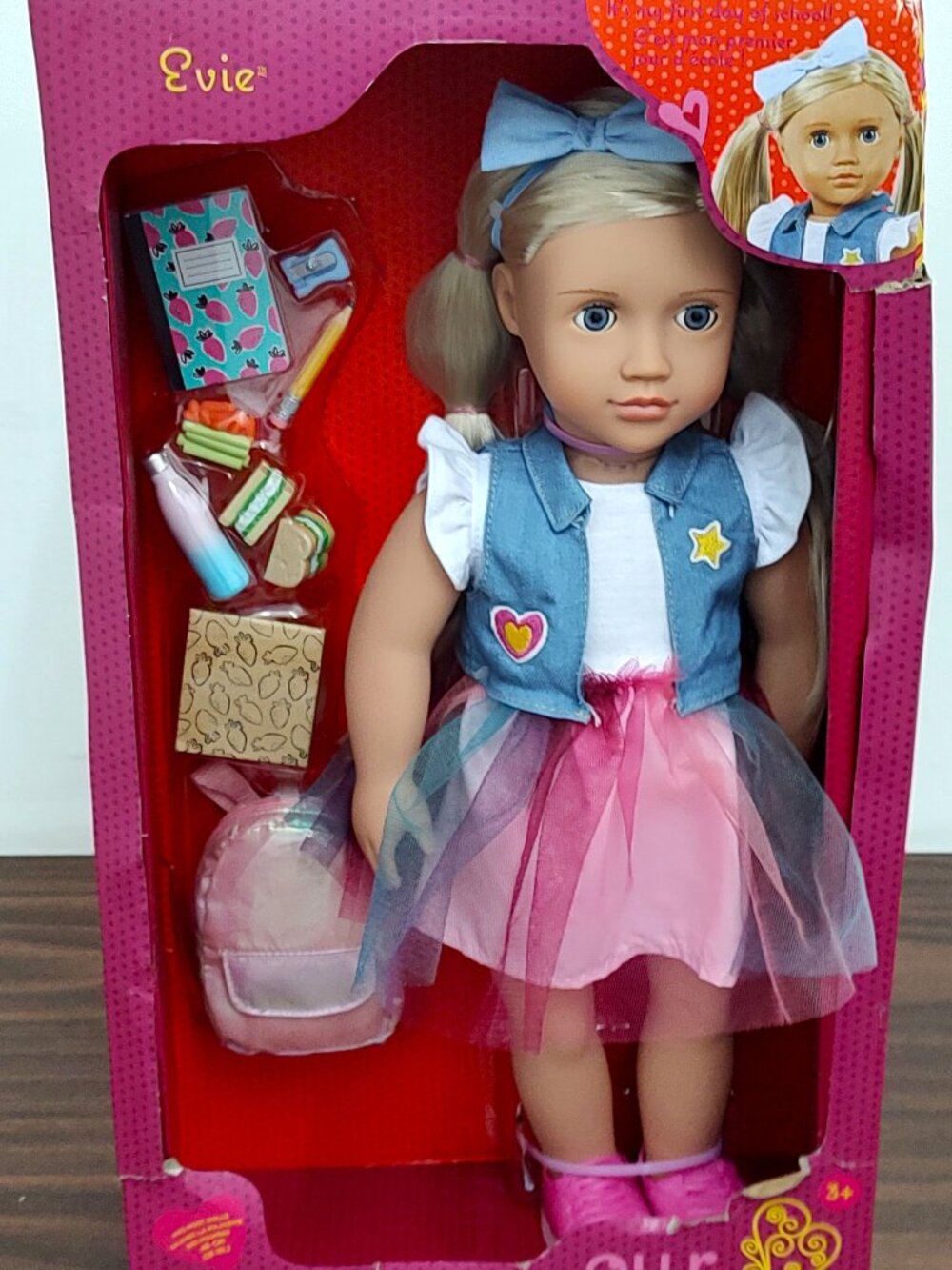 LPN - Our Generation Evie 18" School Doll with Backpack and Accessories